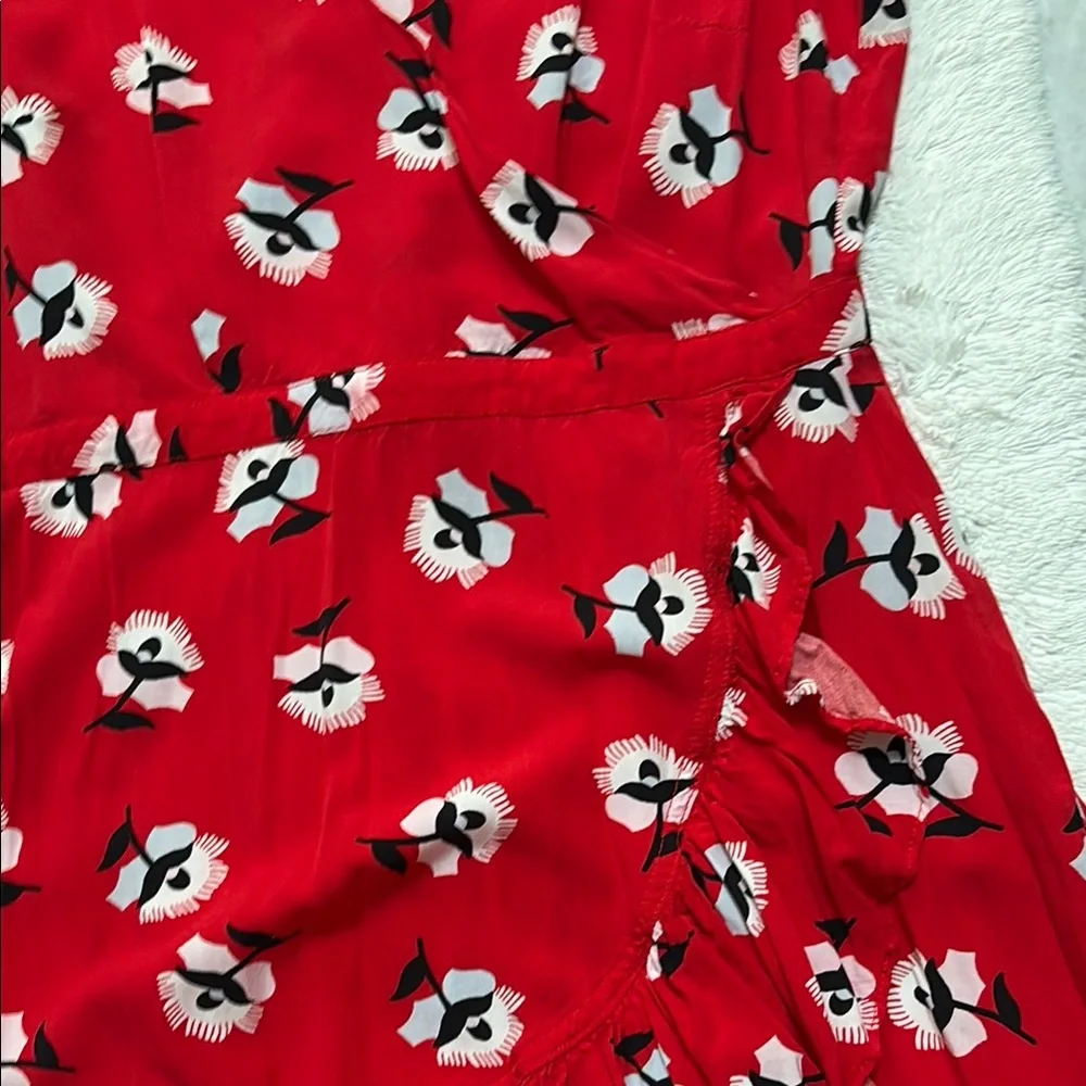 J.Crew Floral Wrap Dress - Women's Short Sleeve